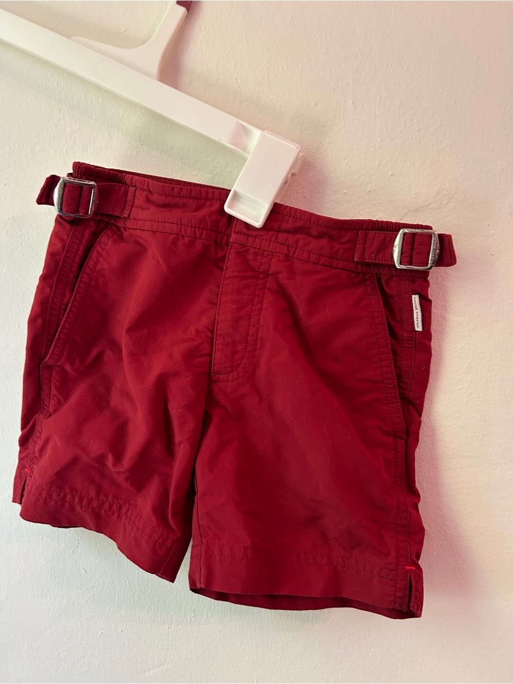 Orlebar Brown swimsuit.  Rust-red.  Size 4 years.